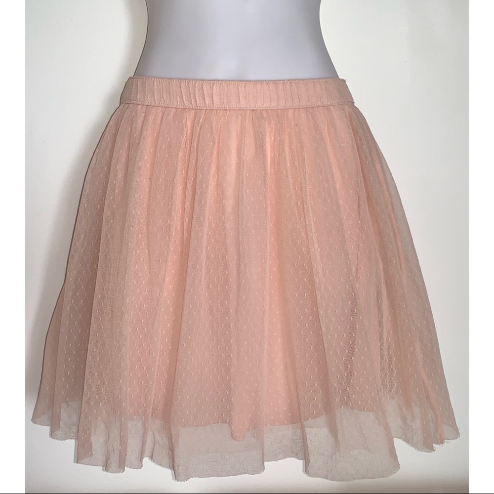 Hollister | Layered Light Pink Skater Skirt Size Medium